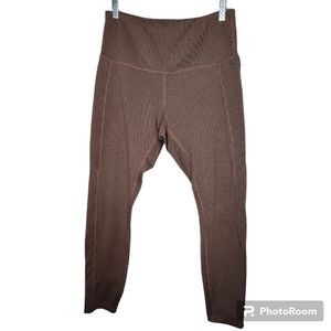 Modern Balance *Brown/Black Micro Houndstooth Jacquard Ankle Leggings/pants.